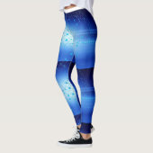 Leggings Abstrait en bleu #1 (Gauche)
