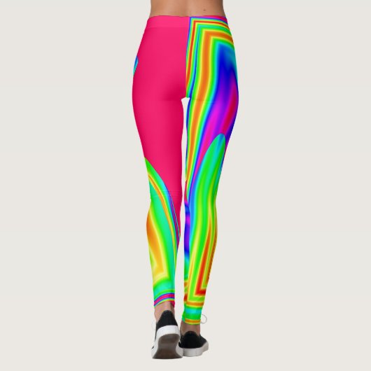 Leggings Abstrait et coloré (Dos)