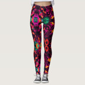 Leggings abstrait floral (Devant)