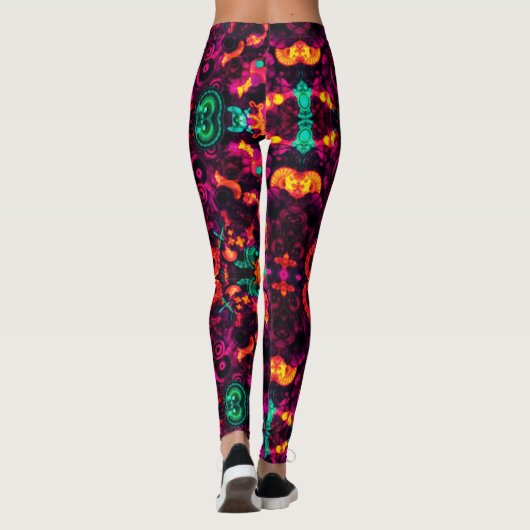 Leggings Abstrait floral (Dos)