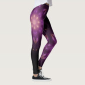 Leggings Abstrait Floral Fractal Art Berry couleurs (Droite)