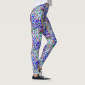 LEGGINGS ABSTRAIT FLORAL STYLISÉ (Droite)