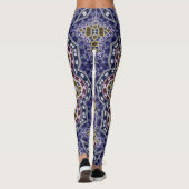 Leggings Abstrait folk mandala ethno traditionnel ornementa (Dos)