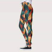 Leggings abstrait géométrique (Gauche)