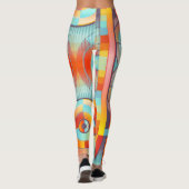 Leggings Abstrait Géométrique Coloré ID1294 (Dos)