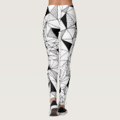 Leggings Abstrait géométrique : Polygonal Arrière - plan Ar (Dos)