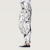 Leggings Abstrait géométrique : Polygonal Arrière - plan Ar (Gauche)