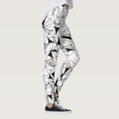 Leggings Abstrait géométrique : Polygonal Arrière - plan Ar (Droite)