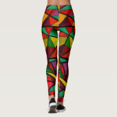 Leggings Abstrait, géométrique, polygonale (Dos)
