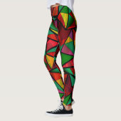 Leggings Abstrait, géométrique, polygonale (Gauche)