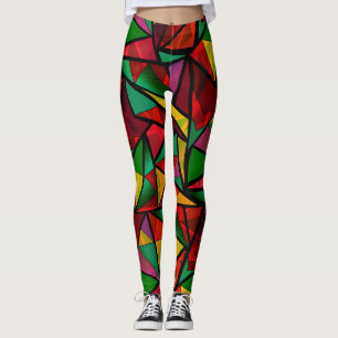 Leggings Abstrait, géométrique, polygonale