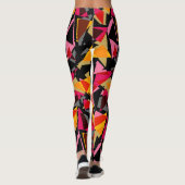 Leggings Abstrait, géométrique, triangles, formes géométriq (Dos)