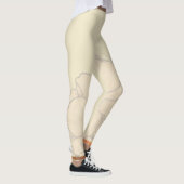 Leggings Abstrait Gold Creme Floral (Droite)