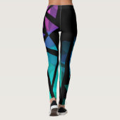 Leggings Abstrait graffiti polygonal moderne dar géométriqu (Dos)