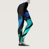 Leggings Abstrait graffiti polygonal moderne dar géométriqu (Droite)