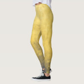 Leggings Abstrait gris jaune simple (Gauche)