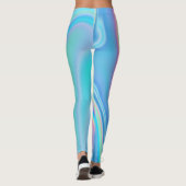 Leggings Abstrait holographique arc-en-ciel (Dos)