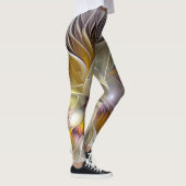 Leggings Abstrait Imaginaire coloré Fleur moderne Fractal (Droite)