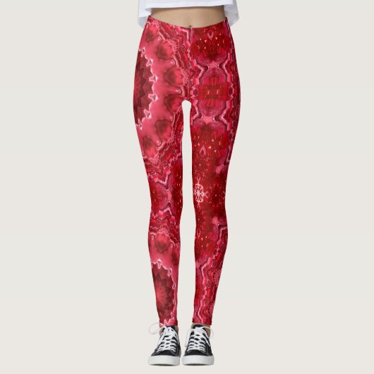 Leggings Abstrait, mandala, kaléidoscope (Devant)