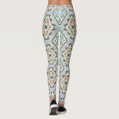 Leggings Abstrait mexicaine tribale rétro african ethno tra (Dos)