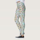 Leggings Abstrait mexicaine tribale rétro african ethno tra (Gauche)