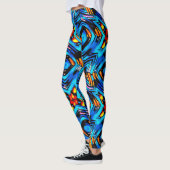 Leggings Abstrait moderne liquide moderne liquide liquide l (Gauche)