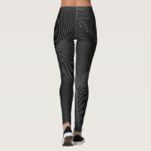 Leggings Abstrait, moderne, simple, dynamique motif de lign (Dos)