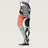 Leggings Abstrait moderne : toile de design artistique. (Gauche)
