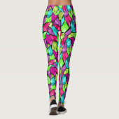 Leggings Abstrait multicolore (Dos)