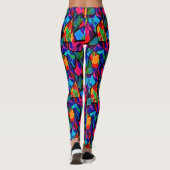 Leggings Abstrait multicolore (Dos)