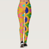 Leggings Abstrait multicolore moderne "Ratti_Creative_Arts" (Dos)