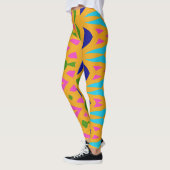 Leggings Abstrait multicolore moderne "Ratti_Creative_Arts" (Gauche)