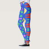 Leggings Abstrait multicolore moderne "Ratti_Creative_Arts" (Gauche)