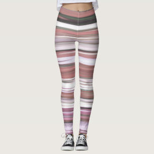 Leggings Abstrait n° 2 : flou rose