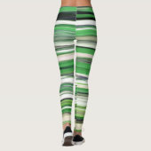 Leggings Abstrait n° 2 : Flou vert (Dos)