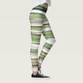 Leggings Abstrait n° 2 : Flou vert olive (Droite)