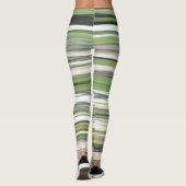 Leggings Abstrait n° 2 : Flou vert olive (Dos)