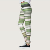 Leggings Abstrait n° 2 : Flou vert olive (Gauche)