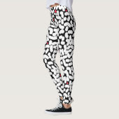 Leggings Abstrait noir blanc (Gauche)