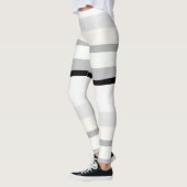 Leggings Abstrait noir, blanc et vert (Gauche)