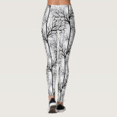 Leggings Abstrait noir et blanc (Dos)