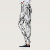 Leggings Abstrait noir et blanc (Gauche)