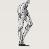 Leggings Abstrait noir et blanc (Droite)