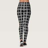 Leggings Abstrait noir et blanc  (Dos)
