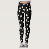 Leggings abstrait noir et blanc (Devant)