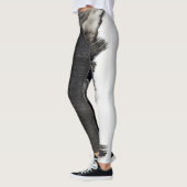 Leggings Abstrait noir et blanc III (Gauche)
