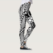 Leggings Abstrait noir moderne (Droite)