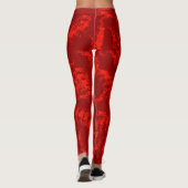 Leggings Abstrait orange brûlé (Dos)