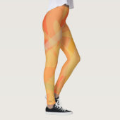 Leggings Abstrait Orange Floral (Droite)