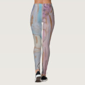 Leggings Abstrait Pastel Floral (Dos)